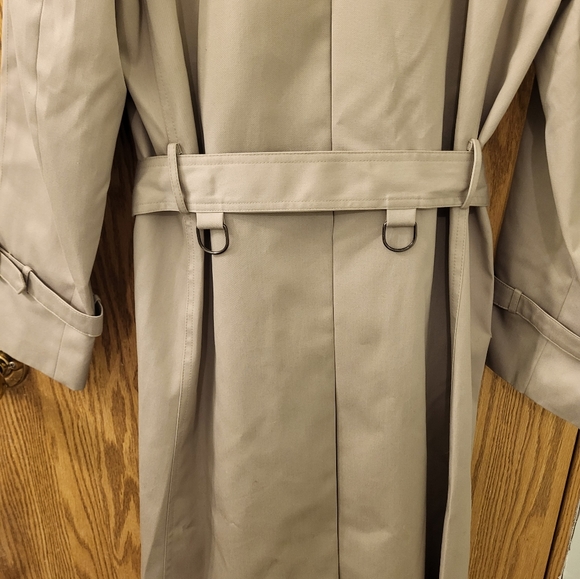 New Vintage (1970) Nino Cerruti Designer Double Breast Trench Coat 36R Tan - Picture 7 of 12